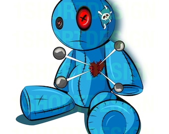 Voodoo Doll SVG, Halloween svg, gothic, witchcraft svg file, Valentines Day 2021, Broken Heart, PNG, EPS, vector voodoo doll art, Valentines