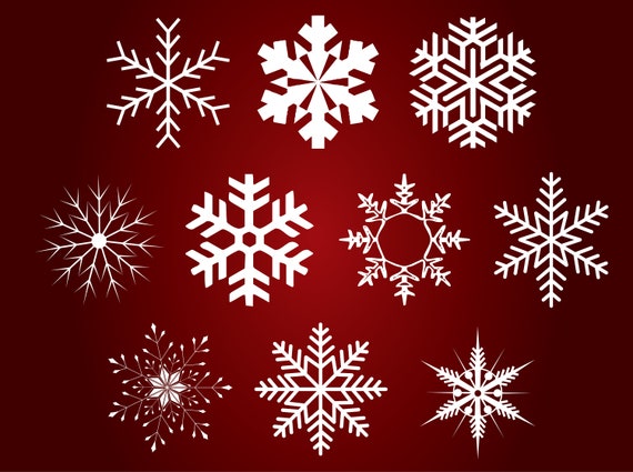 Floral Snow Flakes Vector Art & Graphics