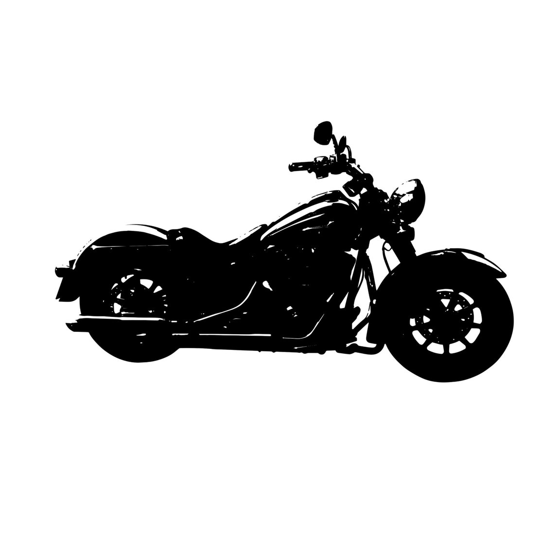 Motorcycle Svg Chopper Svg Cruiser Svg Harley Svg Clipart Etsy