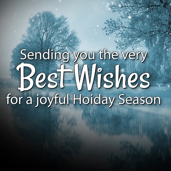 Christmas e-card for business, e card for friends, digital Christmas card, animated Holiday card, Best wishes card, Christmas Card, jpg, mp4