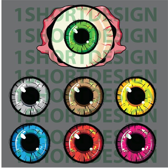 Eyeball Set Png Transparent Background 300dpi Large Eye | Etsy
