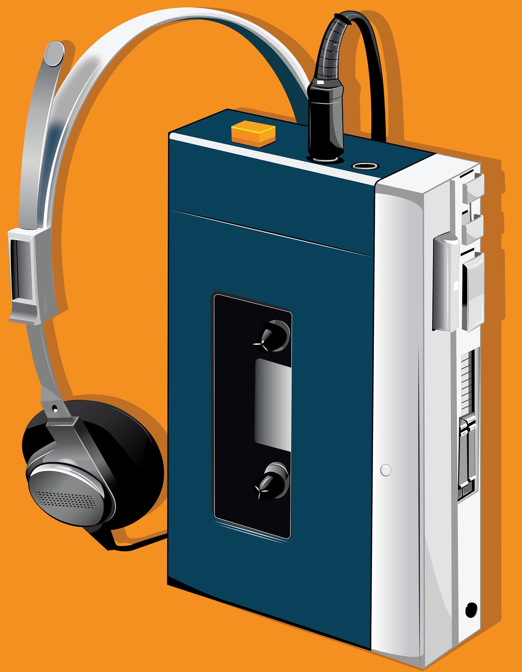 Sony Mp3 Player With 16GB SD Card Vintage Cassette Tape Player