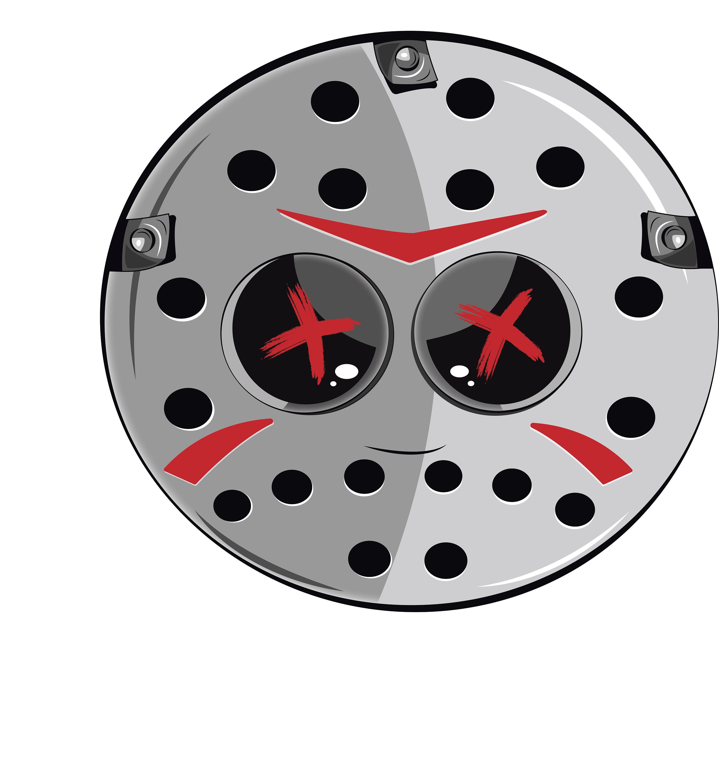 Serial Killer Hockey Mask EPS SVG PNG Ai and Jpg Files Etsy