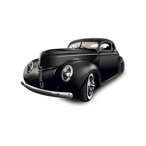 1940 plymouth coupe, car, classic, png, large scale highly detailed