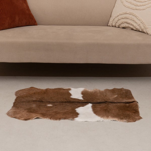 Real goat skin pelt hide rug Fur home decor Natural Goatskin Rug