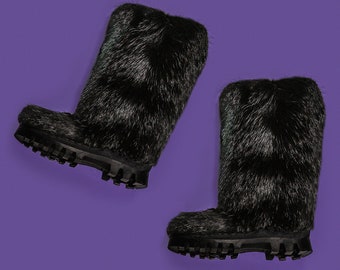 Bottes D'hiver En Fourrure De Chèvre Pour Hommes - Doublure Mouton - Taille 43 EUR - Marque Litvin