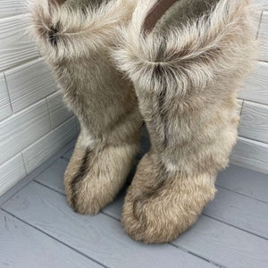 real fur boots