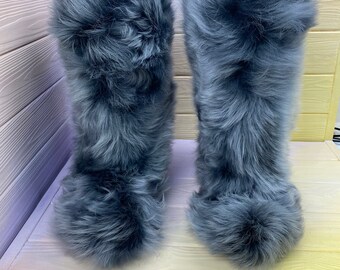 fur boots for women