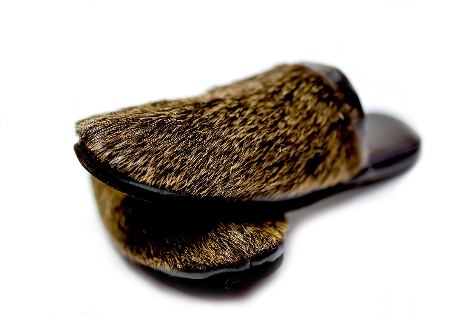 Brown Slippers Men's House Shoes Leather Etsy