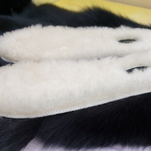 Genuine sheepskin fur insoles for kids, women, men image 4