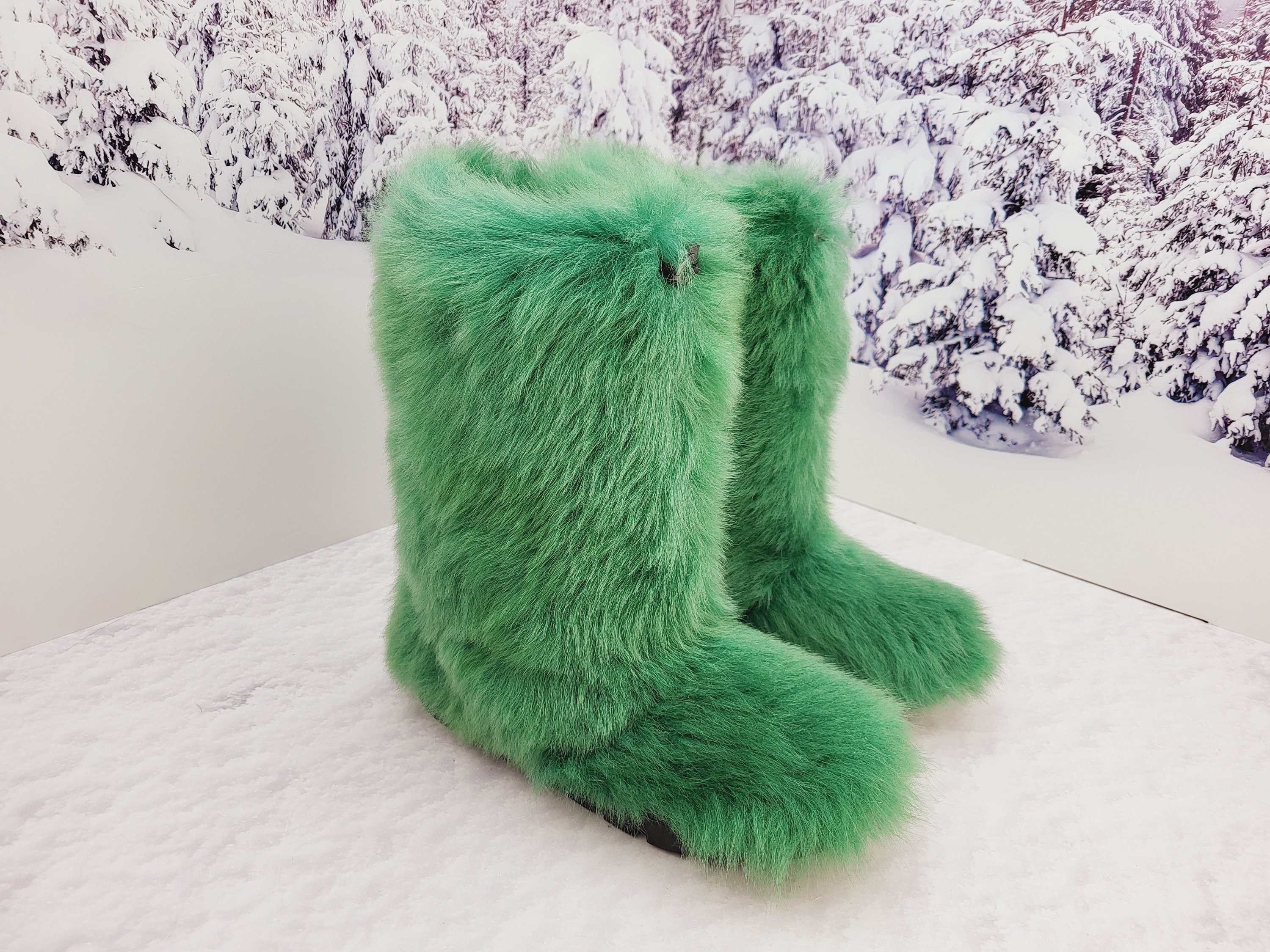 靴 70sITALY emmevi redfox fur mammoth boots 70sITALY emmevi redfox fur mammoth boots