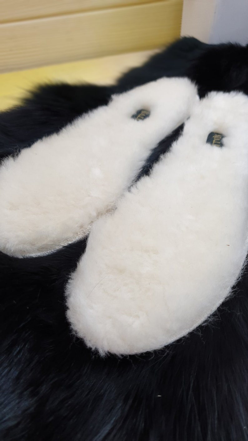 Genuine sheepskin fur insoles for kids, women, men image 5