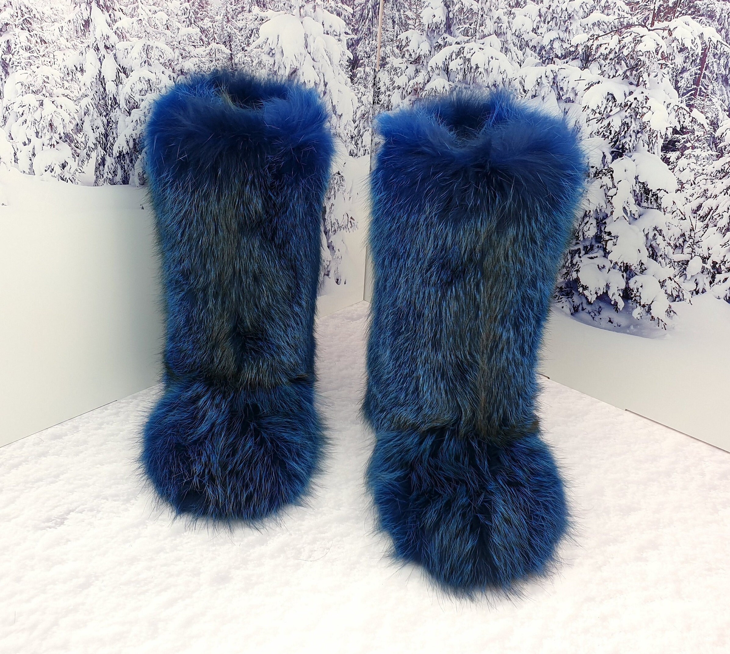 Winter Boots Furry Snow 