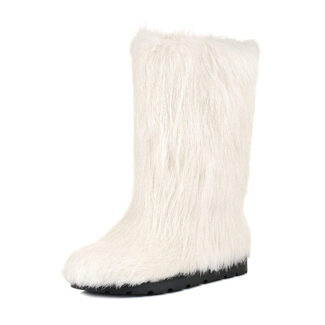 White fur boots for women mukluk boots yeti boots furry Etsy