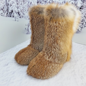 UITVERKOOP Red fox winterbontlaarzen voor dames, eerder genaaid op dunne zool