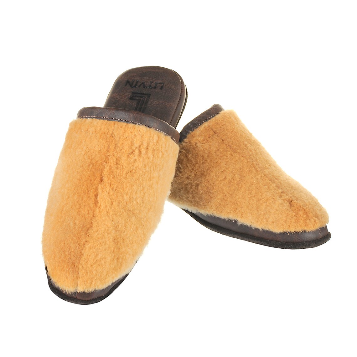 Slippers for Men Men's House Shoes Leather Etsy