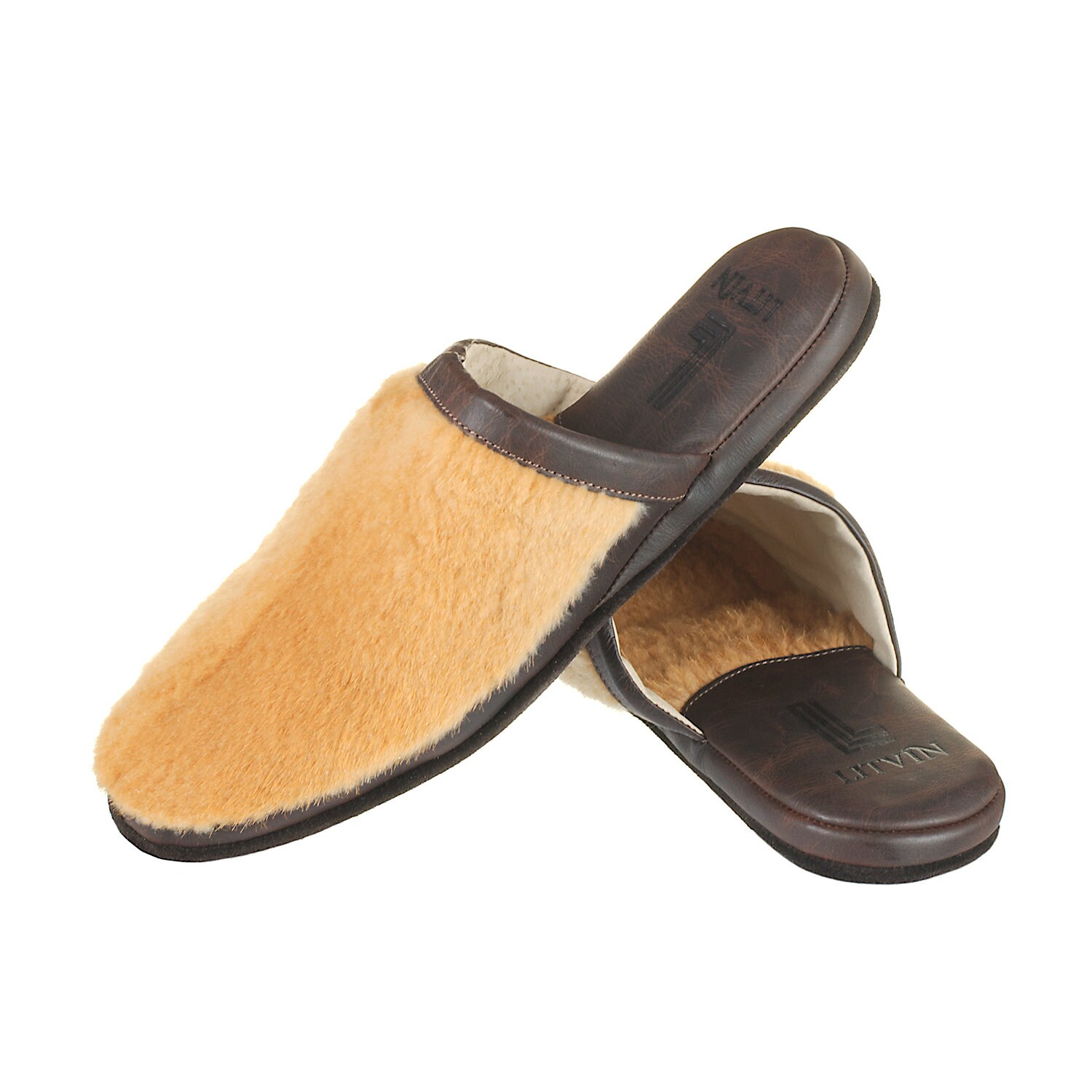 Slippers for Men Men's House Shoes Leather Etsy