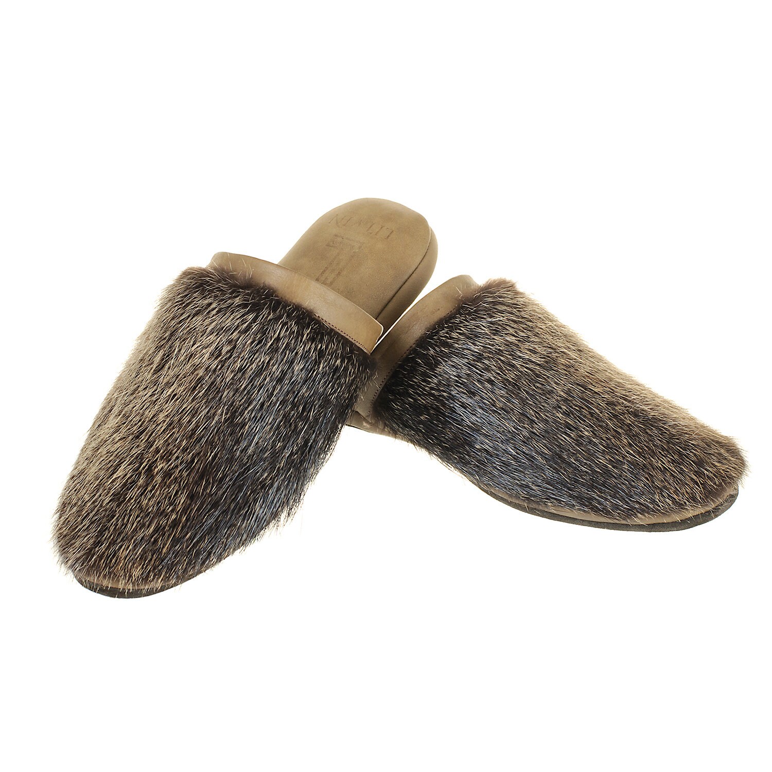 Slippers Men's House Shoes Leather Slippersnatural Etsy