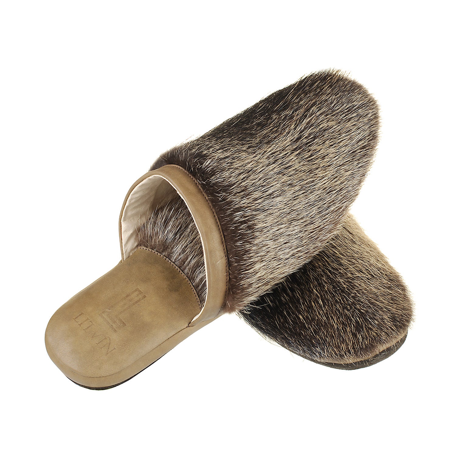 mens all leather house shoes