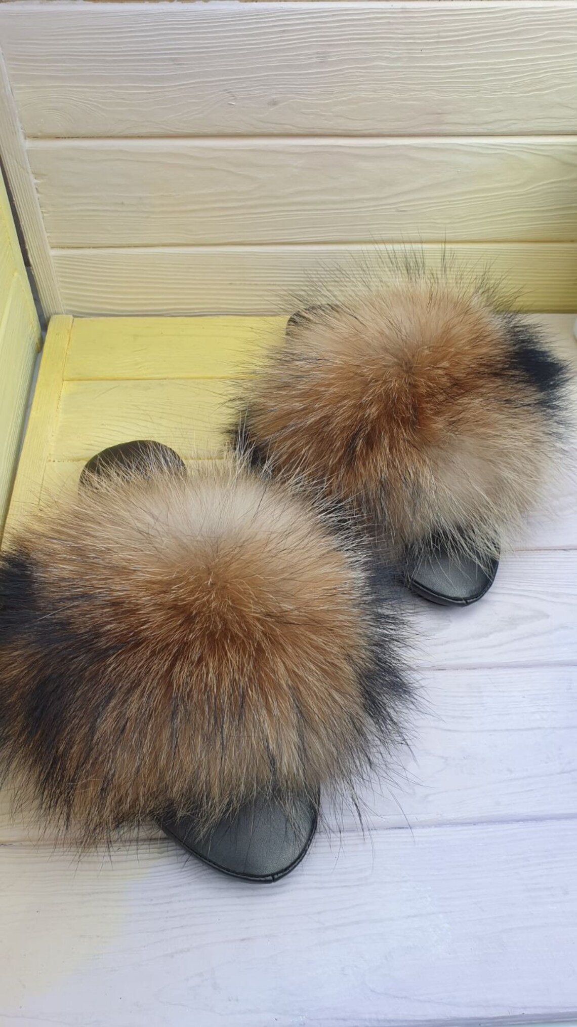 racoon slippers
