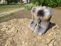 Exclusive cross fox long fur winter boots for women Mukluks Luxury fur gift