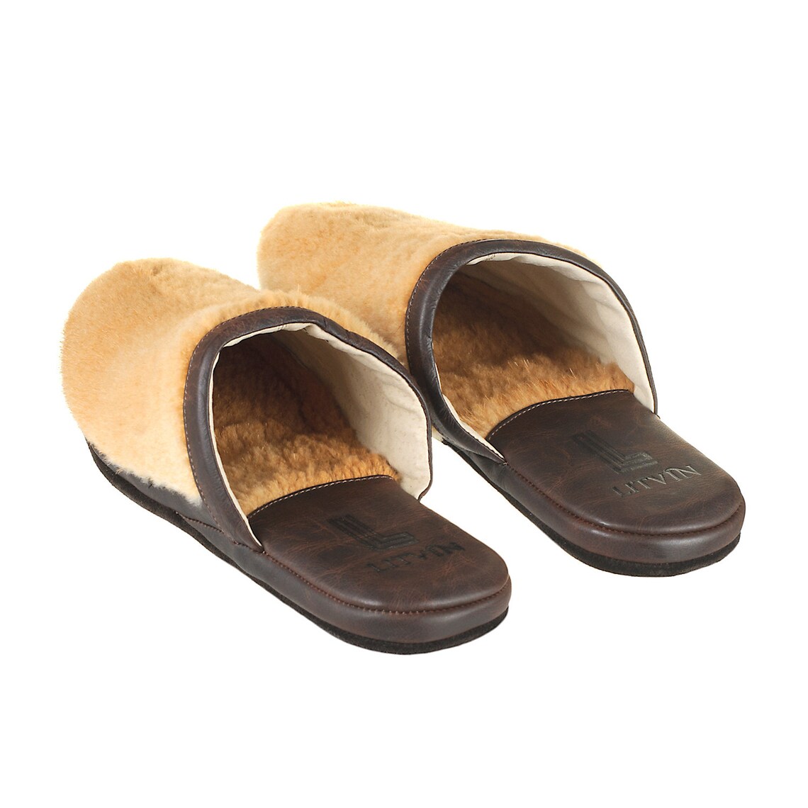 Slippers for Men Men's House Shoes Leather Etsy