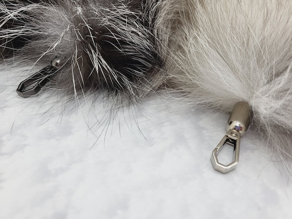 Ethical Farm Fur Real Arctic Fox Bushy Tail for Costumes Fur Ethical Farm Fur Real Arctic Fox Bushy Tail for Costumes Fur