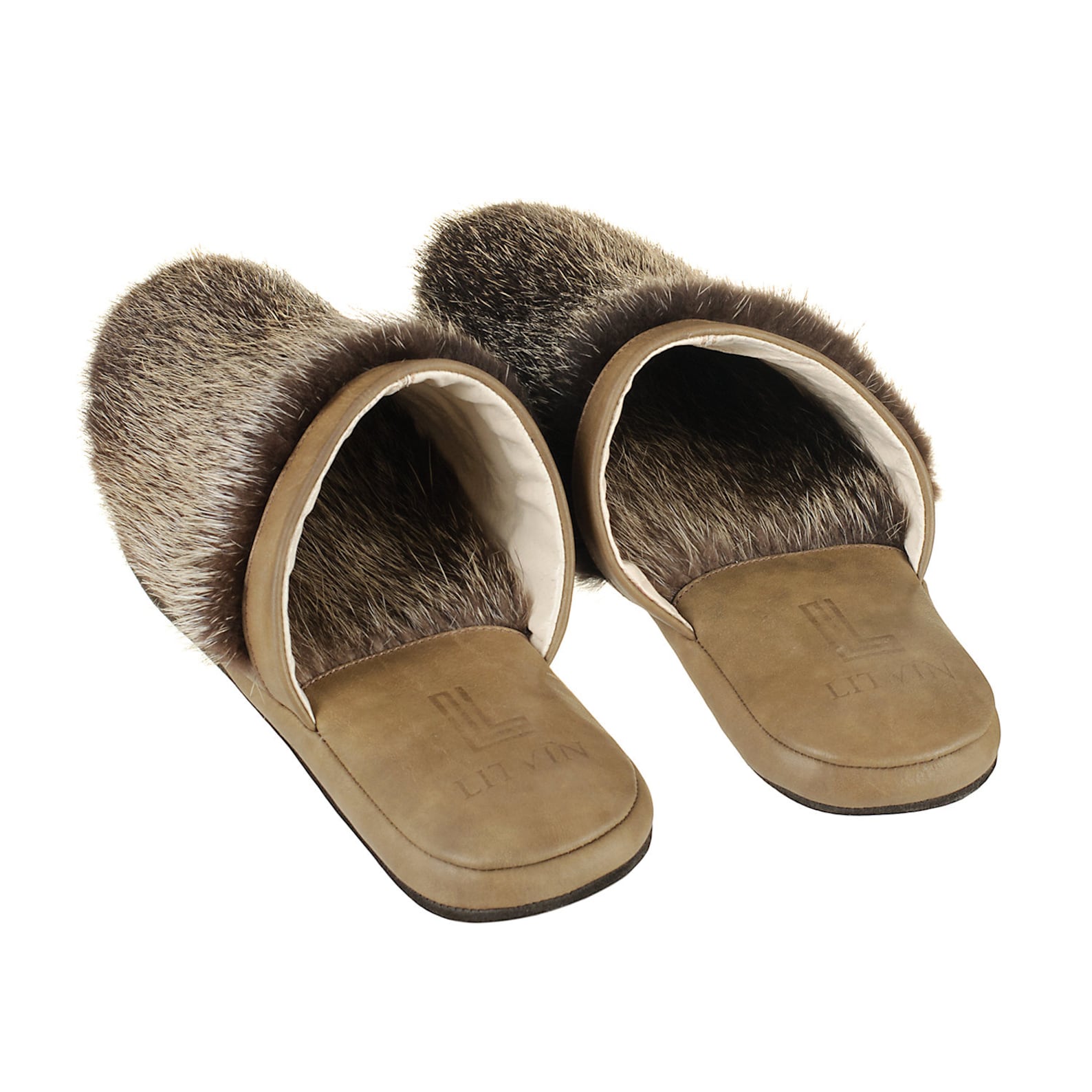 Slippers Men's House Shoes Leather Slippersnatural Etsy