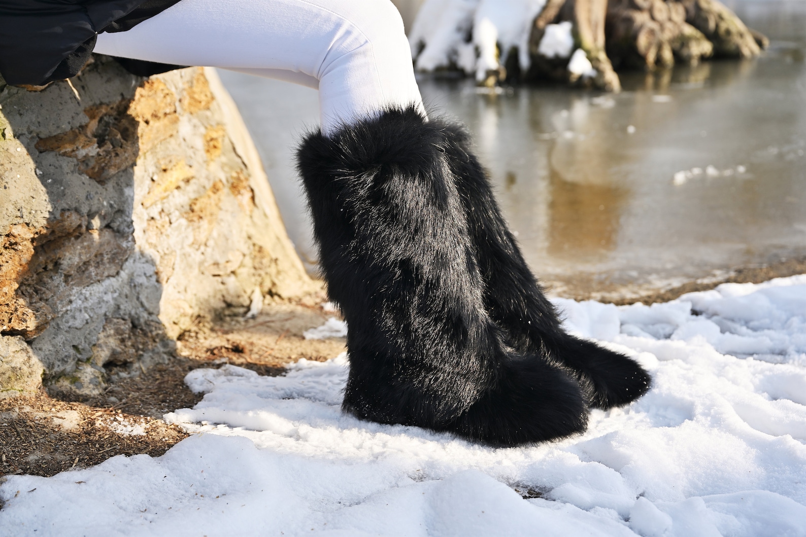 asos black block heels