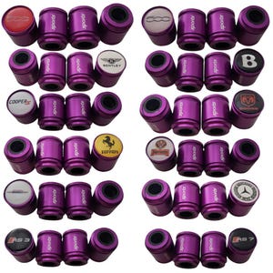 Sports Deluxe Wheel Valve Dust Caps. Non Stick Worlds biggest 9 colours all Cars Bikes 15mm 3D Domed Logo