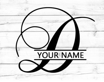 Download Split letter d svg | Etsy