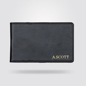 Portatarjetas de golf premium personalizado (negro): el regalo perfecto para golfistas.