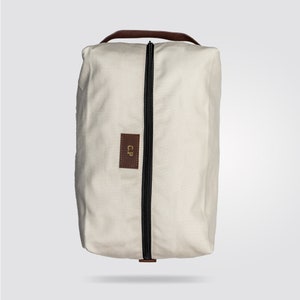Personalized Premium Golf Shoe Bag (Ivory) The Perfect Golf Gift