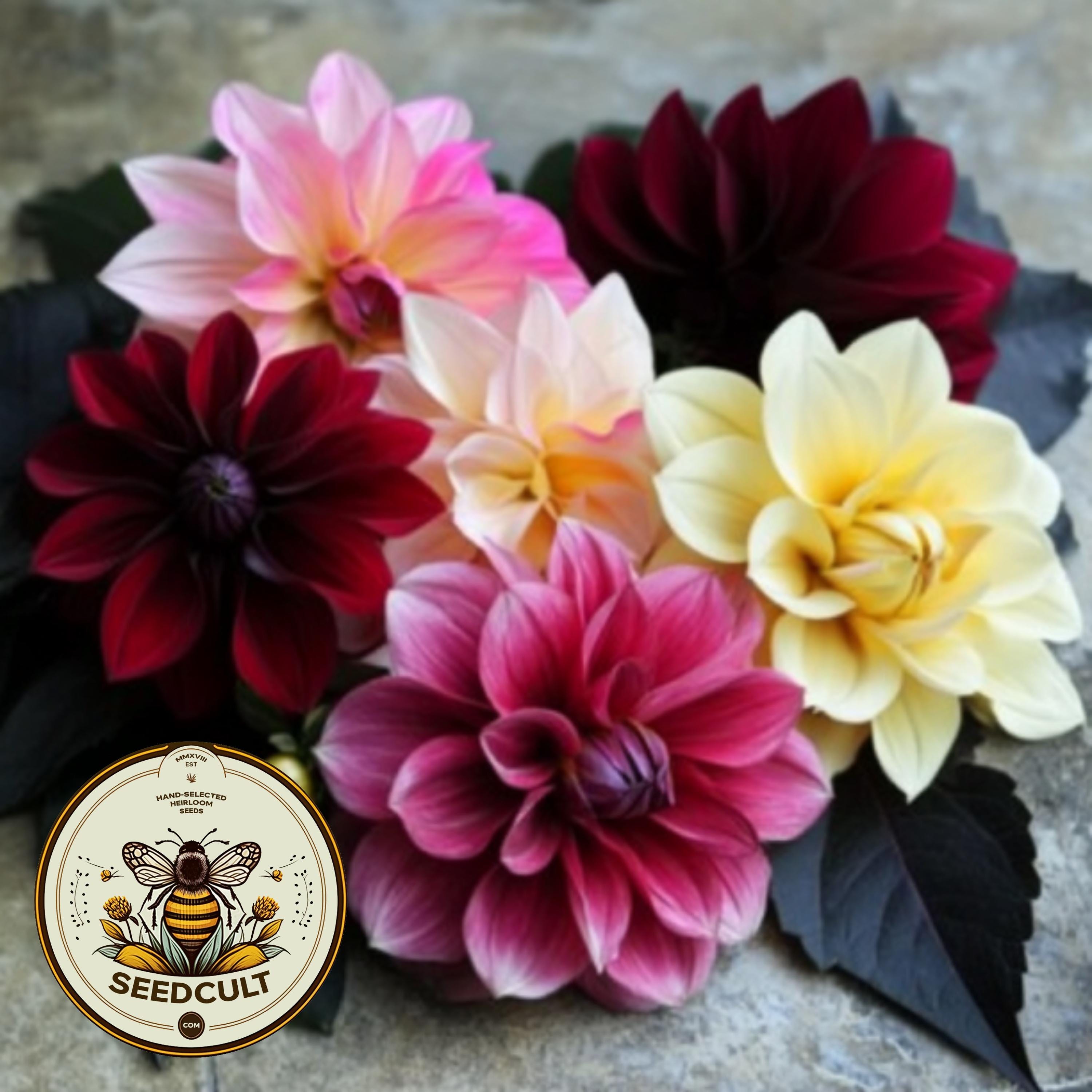 ダリア様 Diablo Black Leaved Dahlia Seeds, Dahlia Variabliis DH0820 - Etsy