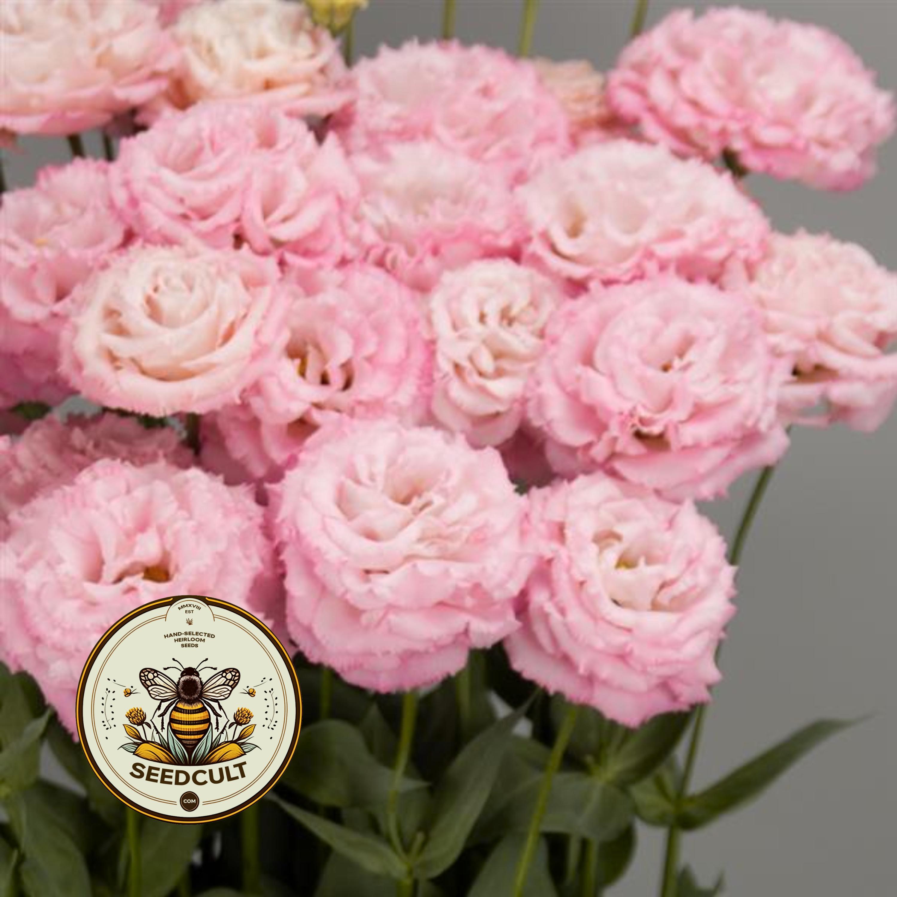 Pink Eustoma Ruffle Celebrity Mimi Pink Lisianthus Seeds, Ruffled Celebrity II, Cut Flowers ...