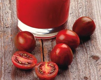 Chocolate Cherry Tomato Seeds, Striped Purple, Non-GMO Heirloom, Solanum Lycopersicum LY0220