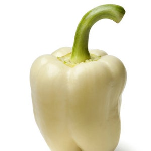 Organic White Bell Pepper Seeds, Sweet Peppers, Capsicum Annuum CS0620