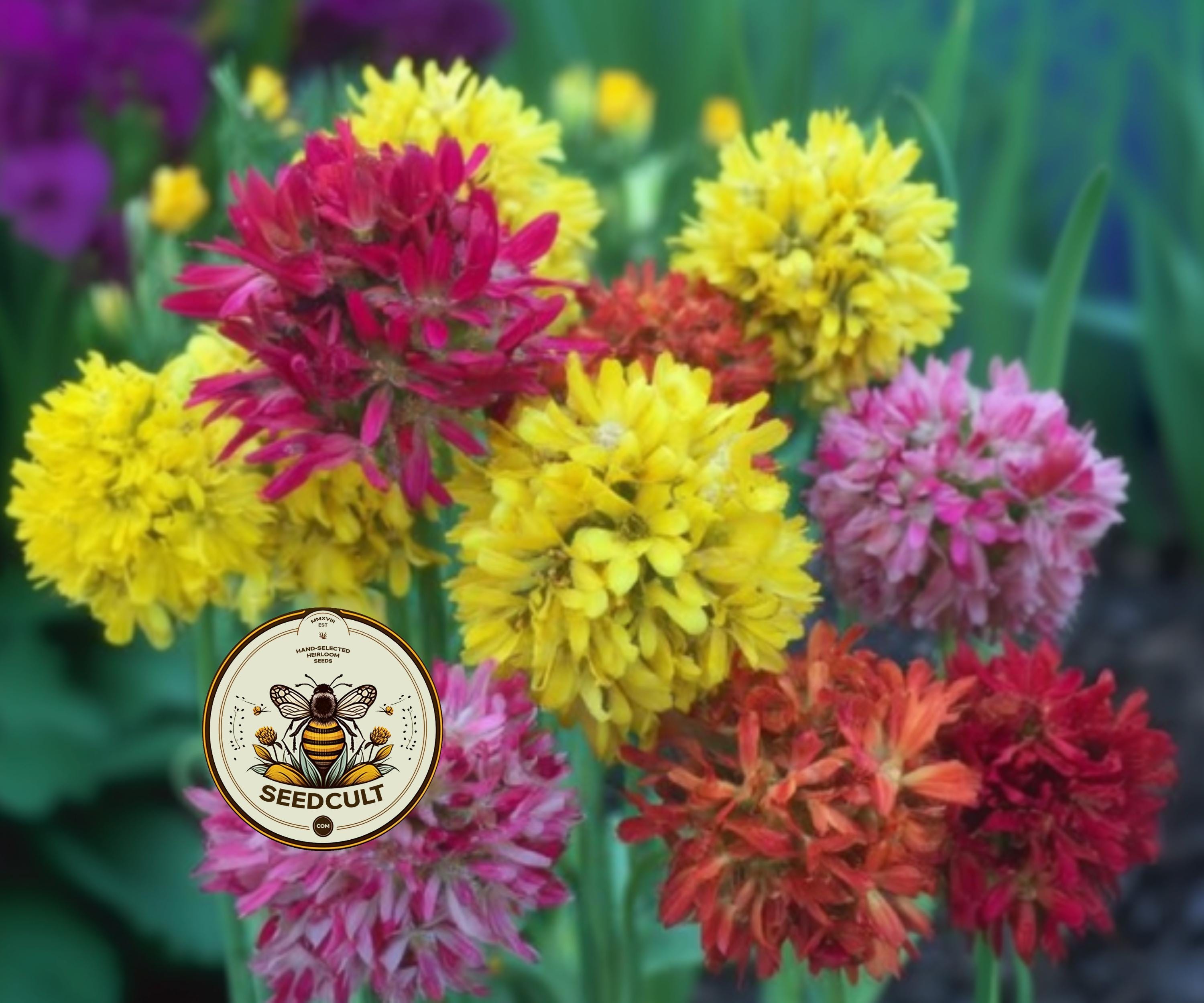 Double Blanket Flower, Mixed Color Double Blooms, Gaillardia Pulchella GP0125