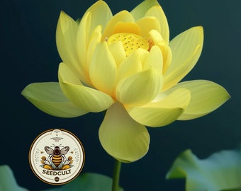 NEW! Yellow Sacred Lotus Bonsai Seeds, Nelumbo Nucifera, For growing in Pond or Water Bowl NE8306