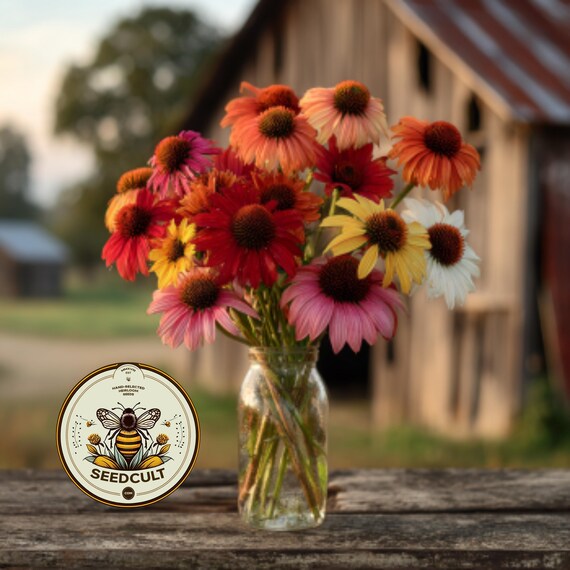NEW! Paradiso Mix Echinacea Seeds, Coneflower, Medicinal Plants, Flowers, Herbs, Purpurea EC1210