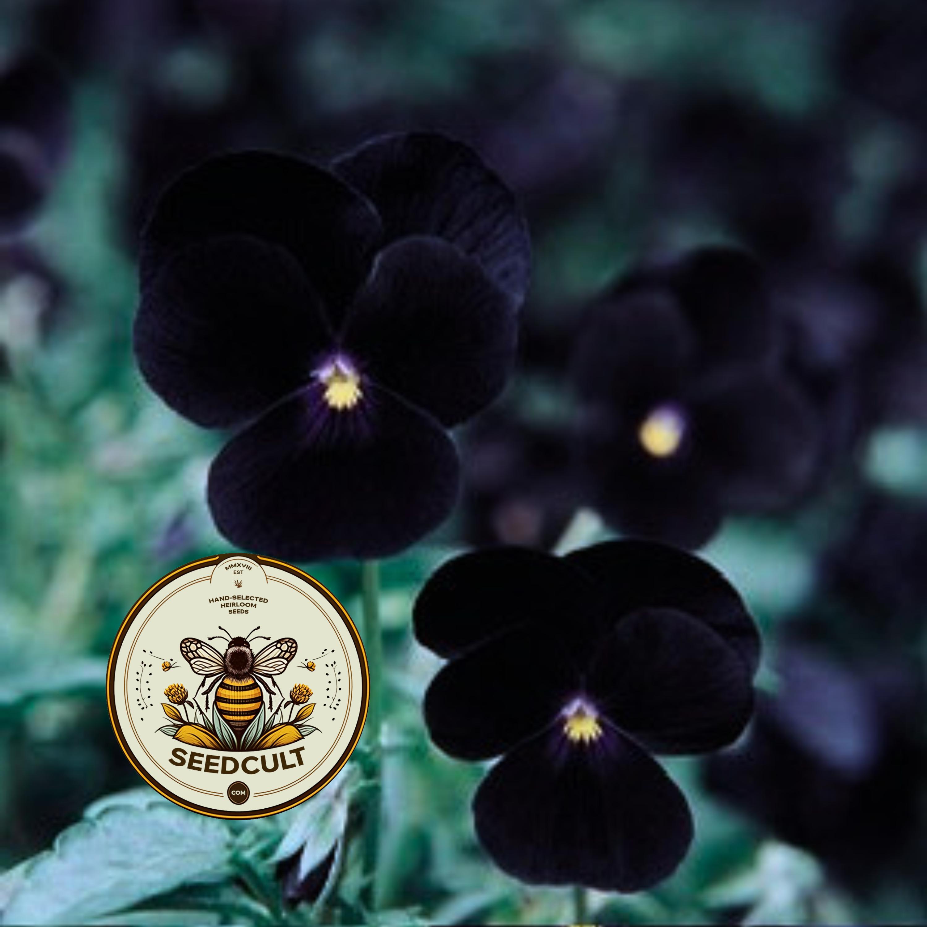 Blackpearls ブラックパープル　「Figi」 Black Delight Sorbet Viola Seeds, Violaceae VL0225 - Etsy