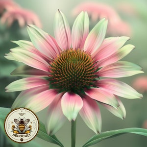 Green Twister Echinacea Seeds, Coneflower, Medicinal Plants, Flowers, Herbs, Purpurea EC0310