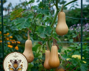 Butternut Squash Seeds, Cucurbita Moschata, Waltham, Winter Squash CB0625