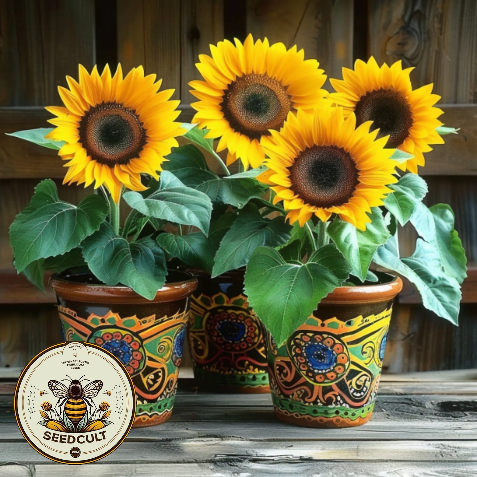 Container Dwarf Sunspot Sunflower Seeds, Miniature Helianthus Annuum ...