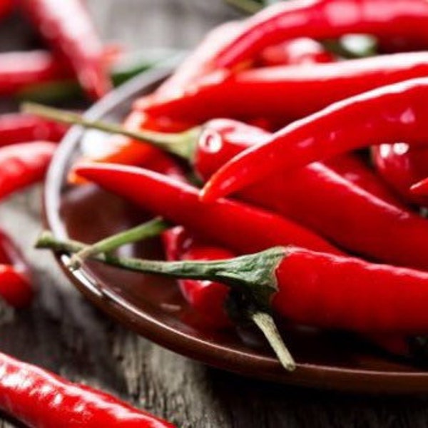 Long Thin Cayenne Pepper Seeds, Red, Hot Peppers CH1630