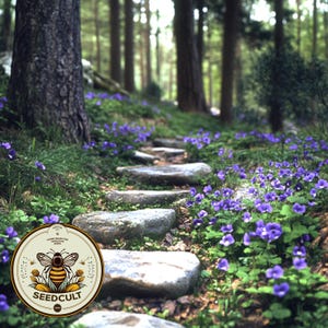 Native Violet Ground Cover Seeds, Common Blue Violet, Viola Sororia VL0510