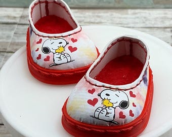 Bailarinas de piel sintética hechas a mano para muñecas Mia de 30 cm y Pippa.