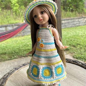 Сrochet outfit for Paola Reina, little darling or another 13&quot; doll