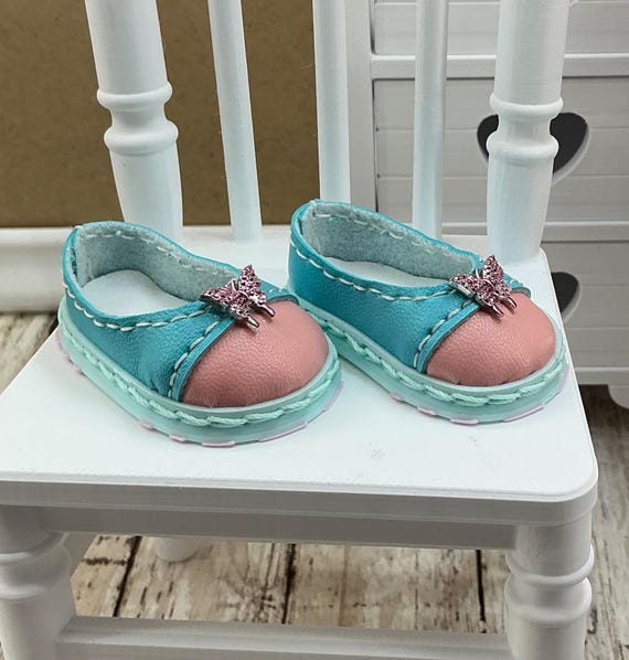 パオラ・レイナ 32cm用ハンドメイドドールシューズ - 合成皮革、3D