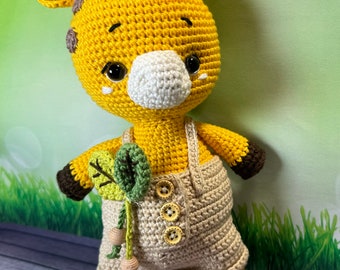 Crochet amigurumi giraffe, handmade